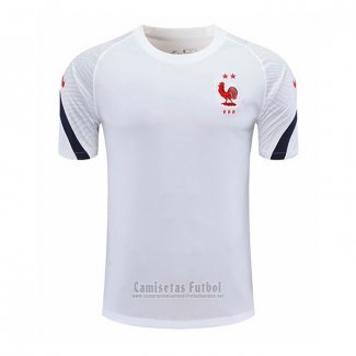 Camiseta de Entrenamiento Francia 2020-2021 Blanco