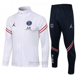 Chandal de Chaqueta del Paris Saint-Germain 2021-2022 Blanco