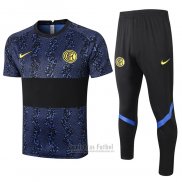 Chandal del Inter Milan Manga Corta 2020-2021 Azul y Negro