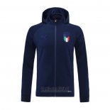 Chaqueta con Capucha del Italia 2021-2022 Azul