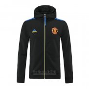 Chaqueta con Capucha del Manchester United 2021-2022 Negro