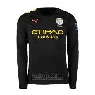 Camiseta Manchester City 2ª Manga Larga 2019-2020