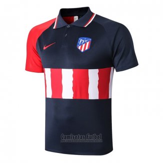 Camiseta Polo del Atletico Madrid 2020-2021 Azul