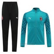 Chandal de Chaqueta del AC Milan 2020-2021 Azul