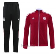 Chandal de Chaqueta del Bayern Munich Nino 2021-2022 Rojo