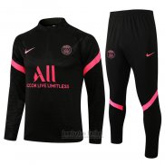 Chandal de Sudadera del Paris Saint-Germain Nino 2021-2022 Negro