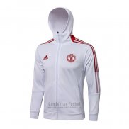 Chaqueta con Capucha del Manchester United 2021-2022 Blanco