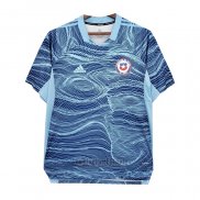 Camiseta Chile Portero 2021-2022 Azul Tailandia