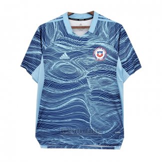 Camiseta Chile Portero 2021-2022 Azul Tailandia