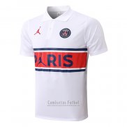 Camiseta Polo del Paris Saint-Germain Jordan 2022-2023 Blanco