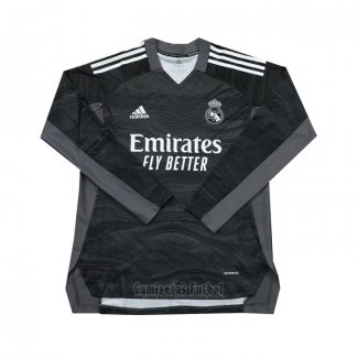 Camiseta Real Madrid Portero Manga Larga 2021-2022 Negro