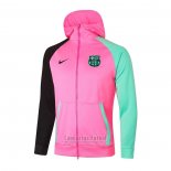 Chaqueta con Capucha del Barcelona 2020-2021 Rosa