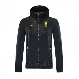 Chaqueta con Capucha del Liverpool 2020-2021 Negro