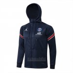 Chaqueta con Capucha del Paris Saint-Germain 2021-2022 Azul