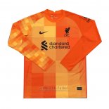 Camiseta Liverpool Portero Manga Larga 2021-2022 Naranja