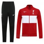 Chandal de Chaqueta del Liverpool Nino 2020-2021 Rojo y Blanco