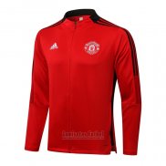 Chaqueta del Manchester United 2021-2022 Rojo y Negro