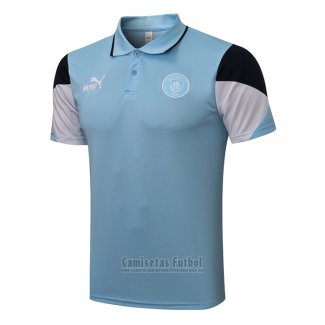 Camiseta Polo del Manchester City 2021-2022 Azul