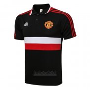 Camiseta Polo del Manchester United 2021-2022 Negro