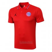Camiseta Polo del Paris Saint-Germain Jordan 2021-2022 Rojo
