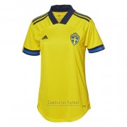 Camiseta Suecia 1ª Mujer 2020