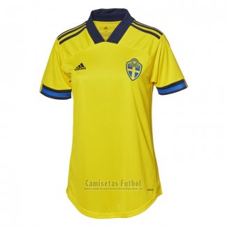 Camiseta Suecia 1ª Mujer 2020