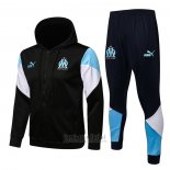 Chandal con Capucha del Olympique Marsella 2021-2022 Negro