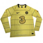 Camiseta Chelsea 2ª Manga Larga 2021-2022