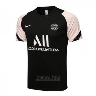 Camiseta de Entrenamiento Paris Saint-Germain 2021-2022 Negro y Rosa