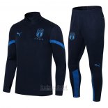 Chandal de Sudadera del Italia 2021-2022 Azul