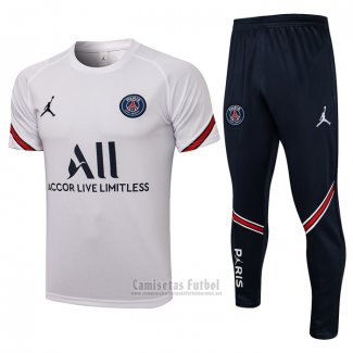 Chandal del Paris Saint-Germain Manga Corta 2021-2022 Blanco