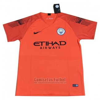 Camiseta Manchester City Portero 2018-2019 Naranja Tailandia