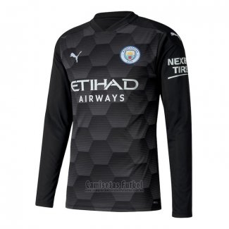 Camiseta Manchester City Portero 1ª Manga Larga 2020-2021