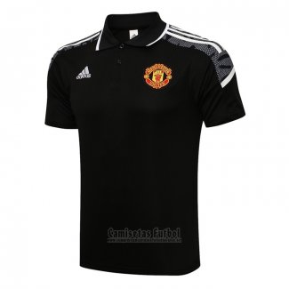 Camiseta Polo del Manchester United UCL 2021-2022 Negro