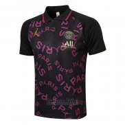 Camiseta Polo del Paris Saint-Germain Jordan 2021-2022 Purpura