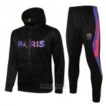 Chandal con Capucha del Paris Saint-Germain 2021-2022 Negro