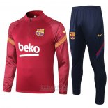 Chandal de Sudadera del Barcelona 2020-2021 Rojo