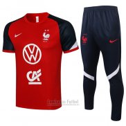 Chandal del Francia Manga Corta 2021-2022 Rojo