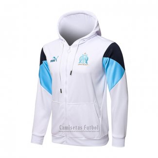 Chaqueta con Capucha del Olympique Marsella 2021-2022 Blanco