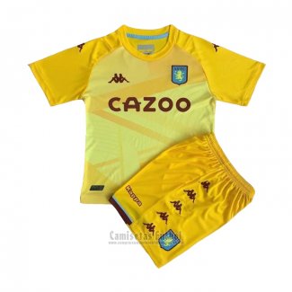 Camiseta Aston Villa Portero Nino 2021-2022 Amarillo