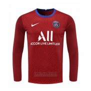 Camiseta Paris Saint-Germain Portero Manga Larga 2020-2021 Rojo