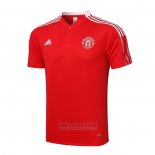 Camiseta Polo del Manchester United 2021-2022 Rojo