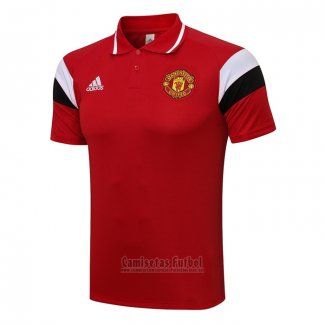 Camiseta Polo del Manchester United 2021-2022 Rojo