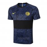 Camiseta de Entrenamiento Inter Milan 2020-2021 Azul y Negro