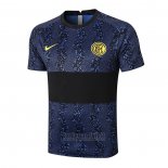 Camiseta de Entrenamiento Inter Milan 2020-2021 Azul y Negro