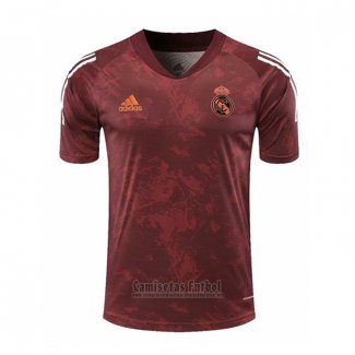 Camiseta de Entrenamiento Real Madrid 2020-2021 Rojo