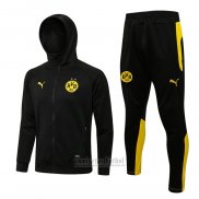 Chandal con Capucha del Borussia Dortmund 2021-2022 Negro