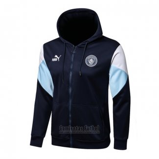 Chaqueta con Capucha del Manchester City 2021-2022 Azul