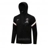 Chaqueta con Capucha del Paris Saint-Germain 2021-2022 Negro