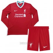 Camiseta Liverpool 1ª Manga Larga Nino 2020-2021